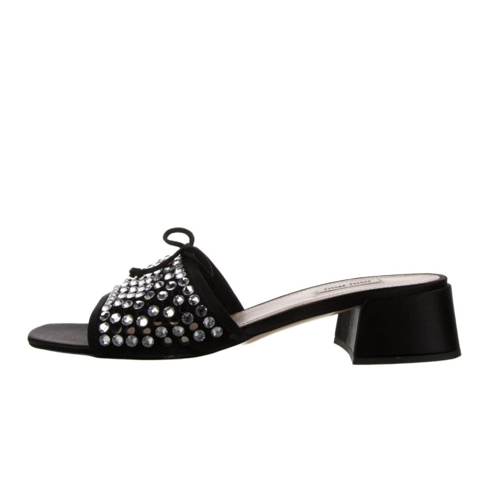 Miu Miu Leather Lasercut Accents Slides Women's Size: 7 | IT 37 - Picture 11 of 11